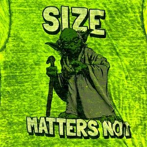 Star Wars- Yoda “Size Matters Not” Tee